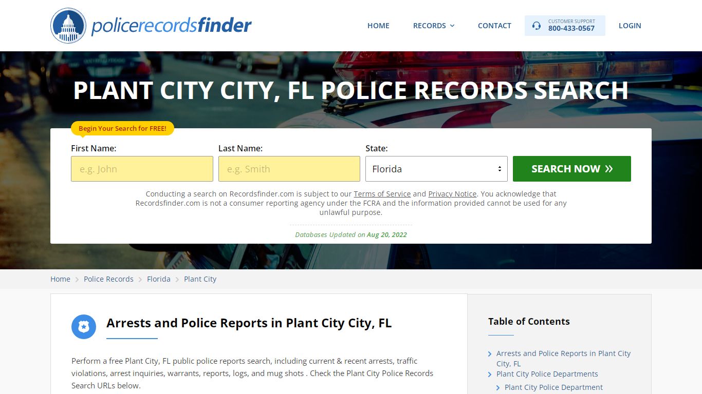 Plant City, Hillsborough County, FL Police Reports & Police Department ...